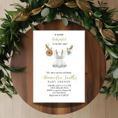 ボホクロセスラインガールブルー白と緑 招待状