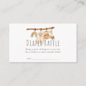 ボホクロセスラインガールベビーおむつラッフルチケット エンクロージャーカード (正面)