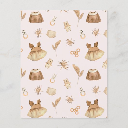 ボホクロセスラインガールベビー予測とアドバイス (裏面)