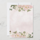 ボホクロセスラインフローラガールベビーシャワー 招待状 (裏面)