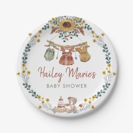 ボホクロセスライン紙プレート ペーパープレート (正面)