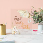 ボホグッド感覚とブケッツ アクリルサイン (ウェディング)