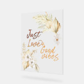 ボホグッド感覚とブケッツ アクリルサイン (傾斜)