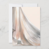 ボホグラデーションのド結婚レスフローラブライダルシャワー 招待状 (裏面)