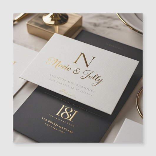 ボホグラム結婚式招待状 (正面)