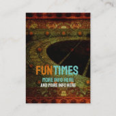 ボホグランジギター音楽パーティー招待状カード エンクロージャーカード (裏面)