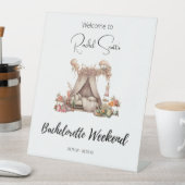 ボホグランピングバチェロレッテウェルカムサイン 台座サイン (インサイチュ)