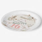 ボホグランプスウィート16バースデーパーティー紙プレート ペーパープレート (アングル)