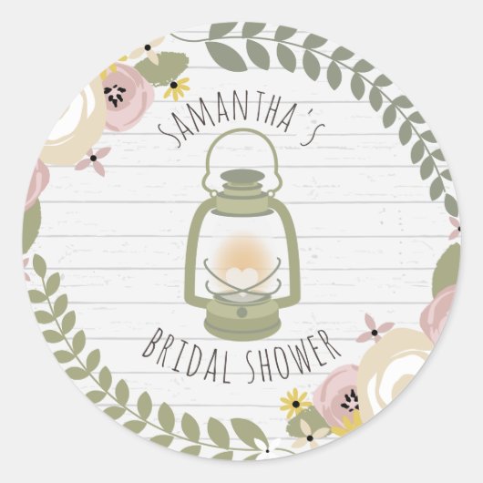 ボホグランプブライダルシャワー – ダスティ ラウンドシール (正面)