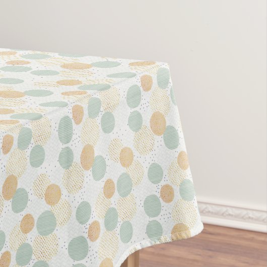 ボホグリーンと金ゴールドクリスマス テーブルクロス (インサイチュ)