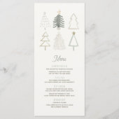 ボホグリーンクリスマスツリーズホリデーパーティー メニュー (正面)