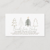 ボホグリーンクリスマスツリーベビーブックリクエスト エンクロージャーカード (正面)