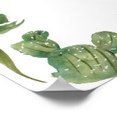 ボホグリーンサボテン男女兼用ウェルカムシャワー ポスター (角)