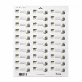 ボホグリーンセージワイルドワン誕生日住所 シール (フルシート)