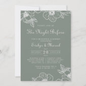ボホグリーンデスティネーションホテルフローラリハーサルディナー 招待状 (正面)