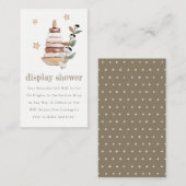 ボホグリーントイズ男女兼用おむつベビーシャワー エンクロージャーカード (正面/裏面)