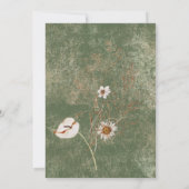 ボホグリーンフローラグラスブライダルブランチ 招待状 (裏面)