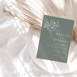 ボホグリーンフローラ結婚ズ 招待状