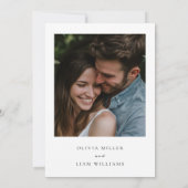 ボホグリーンユーカリプトゥス写真結婚式招待状 招待状 (裏面)