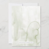 ボホグリーンリーウッドランドベビーシャワー招待状 招待状 (裏面)