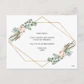 ボホグリーンリーグリッターブライデスメイド提案カード シーズンポストカード (裏面)