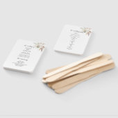 ボホグリーンリーパムパグラス結婚式 プログラム ハンドファン (組立なし)