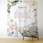 ボホグリーンリーフローラフレームブライダルシャワーバックドロップ タペストリー (インサイチュ)