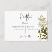 ボホグリーンリーモダンフローラ結婚披露宴 エンクロージャーカード (正面)