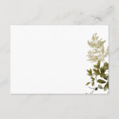 ボホグリーンリーモダンフローラ結婚披露宴 エンクロージャーカード (裏面)