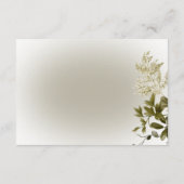 ボホグリーンリーモダン披露宴結婚ズ エンクロージャーカード (裏面)