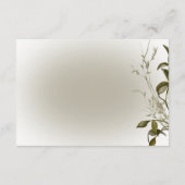 ボホグリーンリーモダン詳細結婚ズ エンクロージャーカード (裏面)