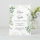 ボホグリーンリーリース結婚式招待状 招待状 (スタンド正面)