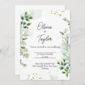 ボホグリーンリーリース結婚式招待状 招待状 (正面/裏面)