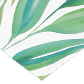 ボホグリーンリー海グリーンブルーウォーターカラーアート ロングテーブルランナー (コーナー)