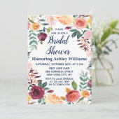 ボホグリーンリー秋インラブフローラブライダルシャワー 招待状 (スタンド正面)