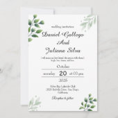 ボホグリーンリー結婚式招待状 招待状 (正面)