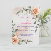 ボホグリーンリー結婚式招待状 招待状 (スタンド正面)