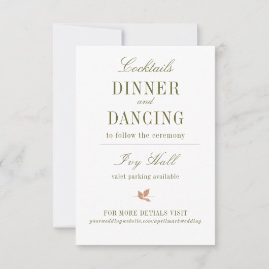 ボホグリーン囲い 出欠カード (正面)