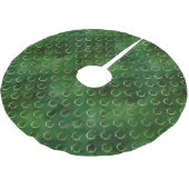 ボホグリーン金ゴールド〔雄ジカの〕枝角クリスマス ブラッシュドポリエステルツリースカート (アングル)