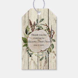 ボホグリ素朴ーニアブライダルシャワーありがとう ギフトタグ