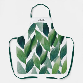 ボホグリ離れンズ水の色の手絵を描] エプロン