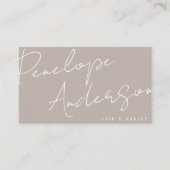 ボホグレイエレガントニュートラルチックミニマリストモダン 名刺 (正面)