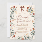 ボホコケットボウワイルドフラワーリハーサルディナー 招待状 (正面)