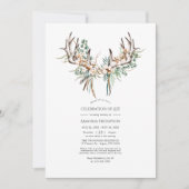 ボホコットンとユーカリの生活お祝い 招待状 (正面)