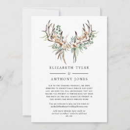 ボホコットンとユーカリの縮小ゲストリスト 案内状