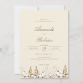 ボホコットングラス結婚式招待状 招待状 (正面)