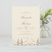 ボホコットングラス結婚式招待状 招待状 (スタンド正面)