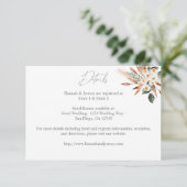 ボホコッパーパスグラス&フローラ結婚ズ詳細 エンクロージャーカード (スタンド正面)