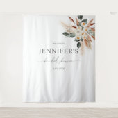 ボホコッパーパス&フローラブライダルシャワーまたはパーティー タペストリー (正面)