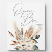 ボホコッパーパス&ベージュフローラオープンバーサイン2 フォトプラーク (正面)